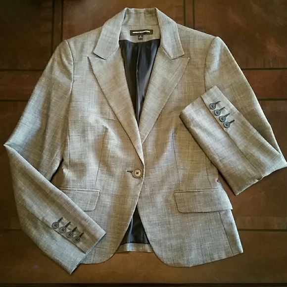 Express Tweed Suiting Jacket with Single Button
