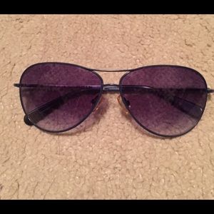 EUC Tory Burch RARE blue aviator sunglasses