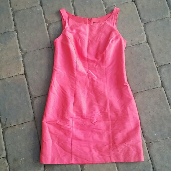 Betsey Johnson hot pink silk mini dress.
