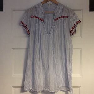 J. Crew embroidered tunic