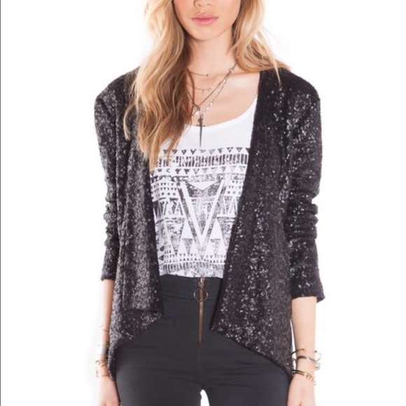 Amuse Society Avenew Sequin Jacket S