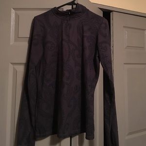 Half zip pull over shirt