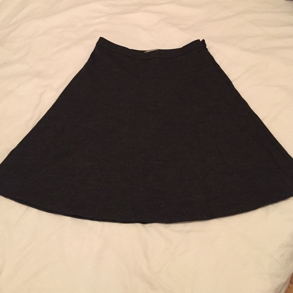 Gray LOFT A-Line skirt