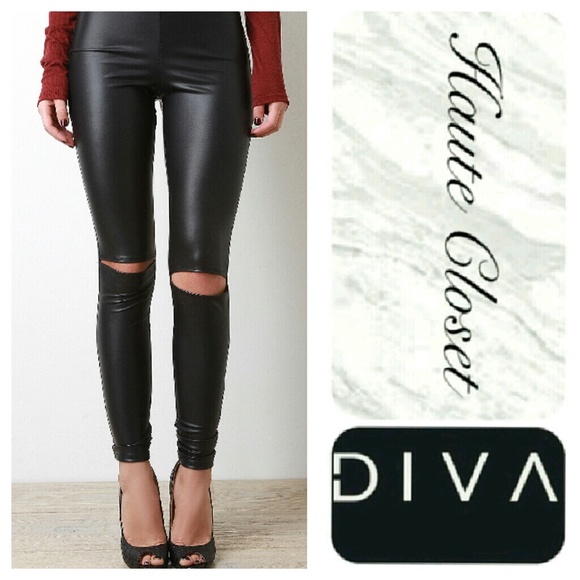 Wet Leather Legging - Picture 3 of 3