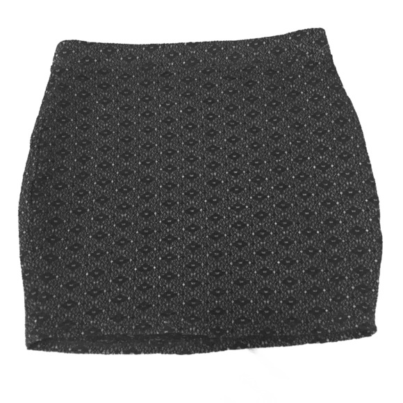 Black and white mini skirt by Sparkle & Fade