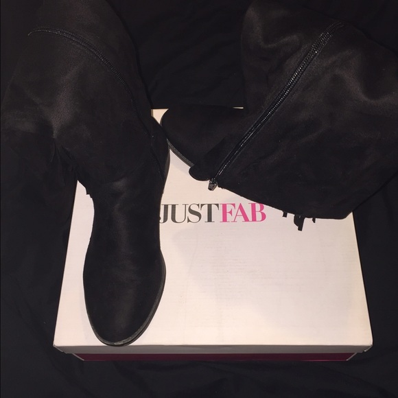 Knee high tassel black boots - Picture 3 of 4