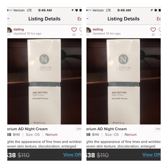 2 bottles of Nerium Night Cream