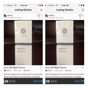 2 bottles of Nerium Night Cream