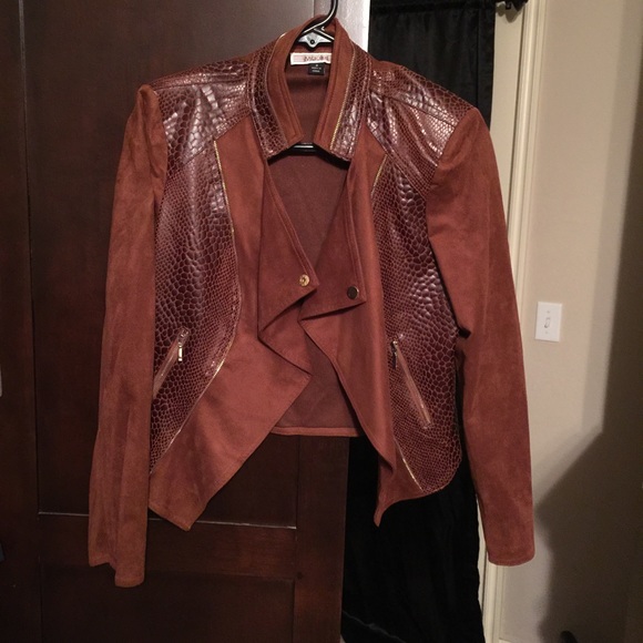 Brown suede Maakif jacket