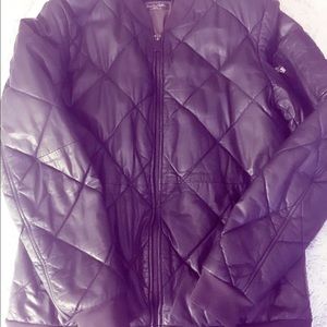 SODA AND SCOTCH MENS LEATHER BOMBER JACKET