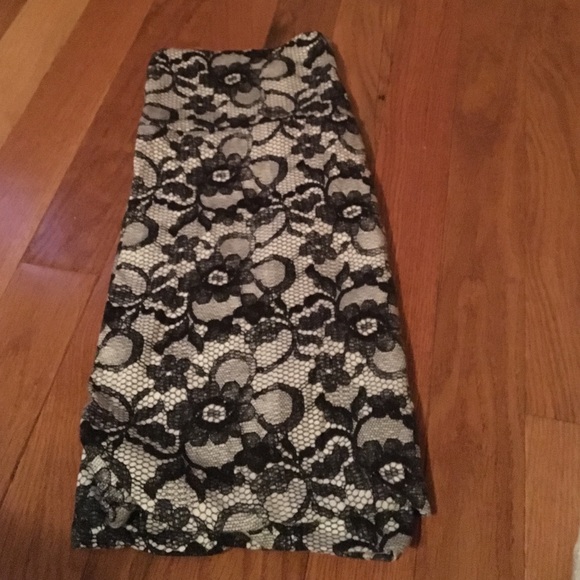 Faux lace skirt
