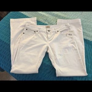 Free People white jeans
