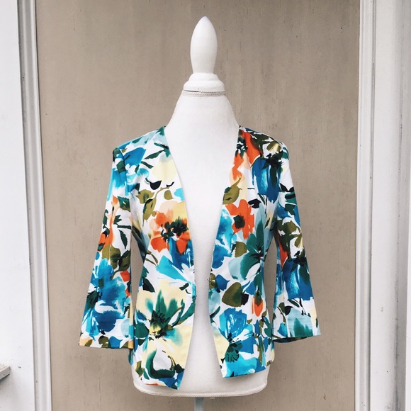 Tropical Floral Blazer