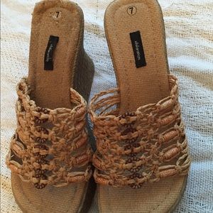NWOT wedge sandals!