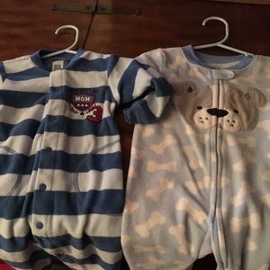 Baby boy sleepers one carters one first moments