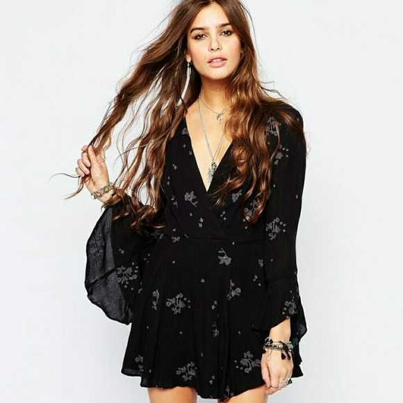 ☇FLASH SALE☇NWT-Free People Jasmine dress black