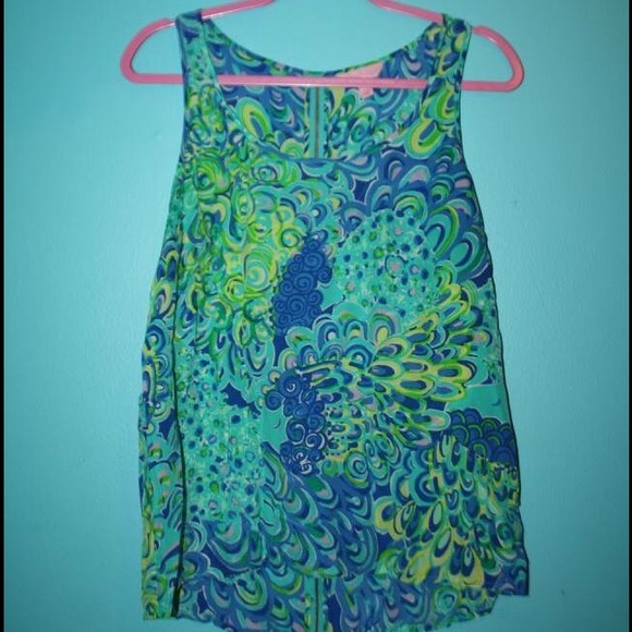 Lilly Pulitzer Aerial Tank Lilly's lagoon