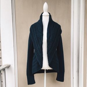 Dusty Green Sweater Cardigan