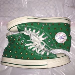 Green Converse Women's 9/Men's 7