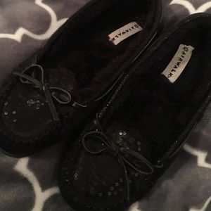Sparkly moccasins