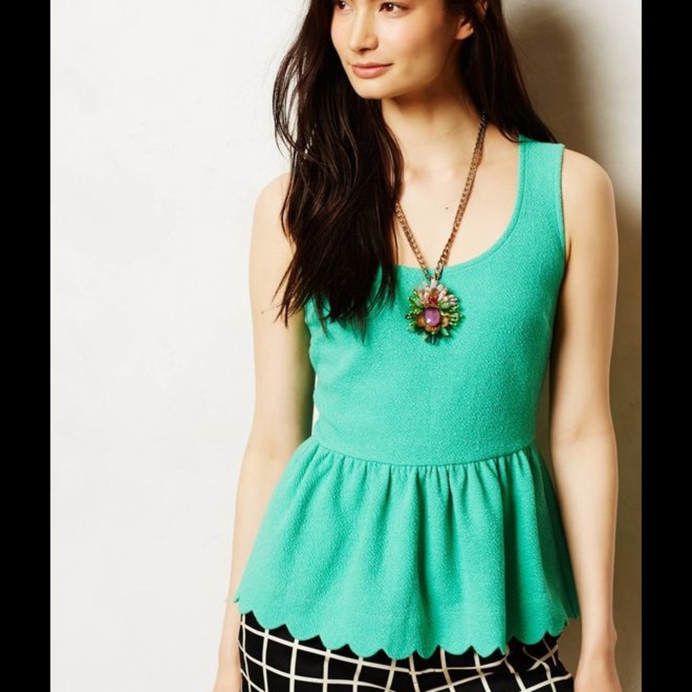 Anthropologie peplum blouse