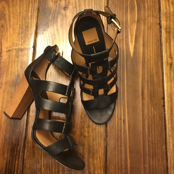 Dolce Vita Leather High Heel Sandals Size 9.5