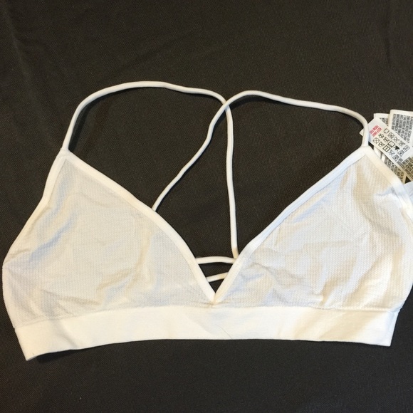 White strappy bra