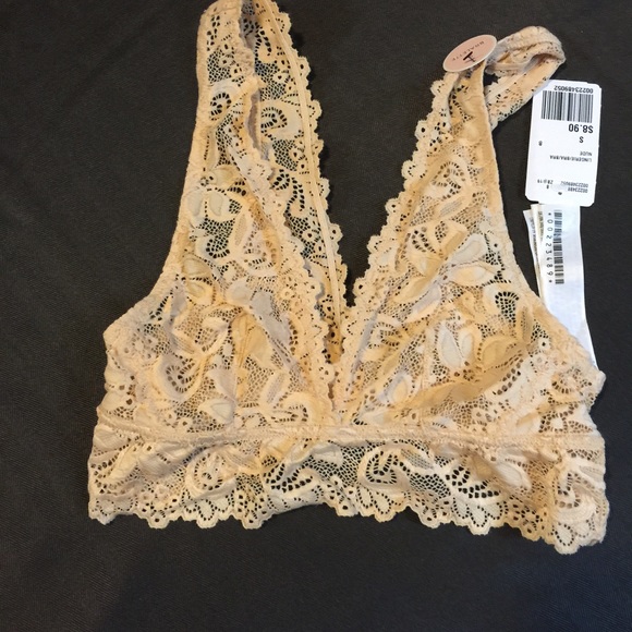 Nude lace bralette