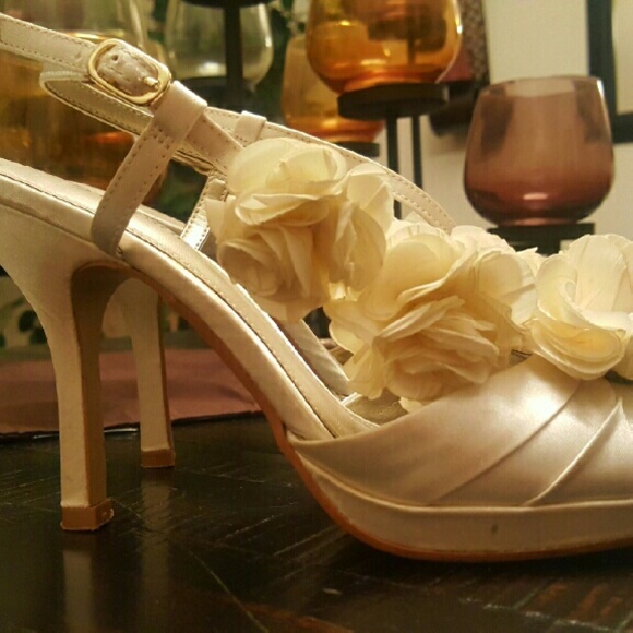Worn once! Ivory Heels