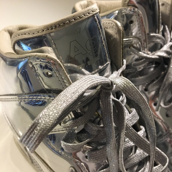 Nike Shoes - Nike Sky High Liquid Metal Metallic Sneaker Wedge Nike Shoes - Nike Sky High Liquid Metal Metallic Sneaker Wedge