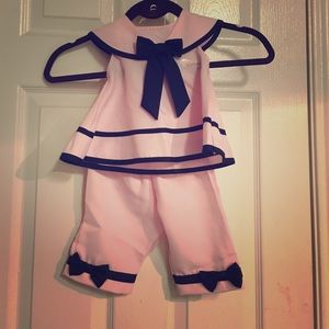 Super cute pink "Sailor" two piece
