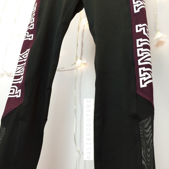 VS Pink Mesh Ultimate Yoga Leggings - Picture 2 of 4