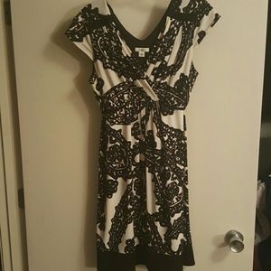 Black and White Paisley Print Dress!!