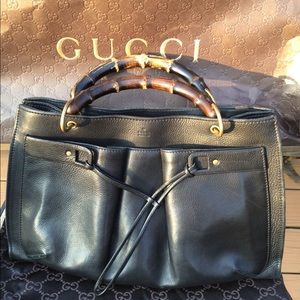 Authentic Gucci Bamboo Leather