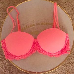 Pink Victoria's Secret push up multiway bra