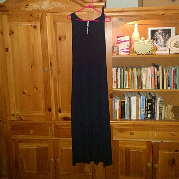 PinkBlush Navy Maxi Maternity Dress Small