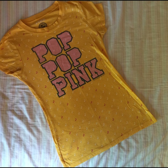 SOLD Yellow Pink T Shirt - Picture 1 of 3