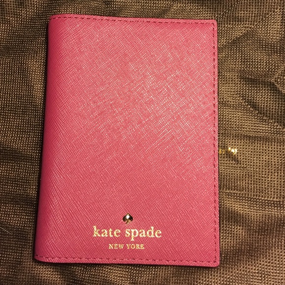 Brand new Kate Spade burgundy leather passport