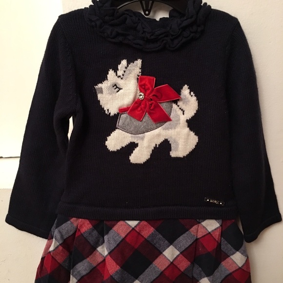 Mayoral Other - Mayoral Mini Girls Navy Blue Dog Dress Size 2T.