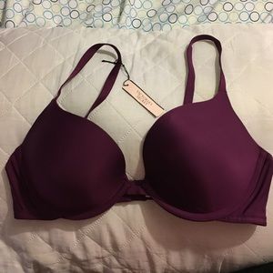NWT VS dark purple push up bra..