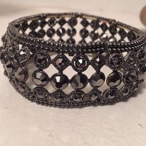 Brand new gun metal color stretch bracelet