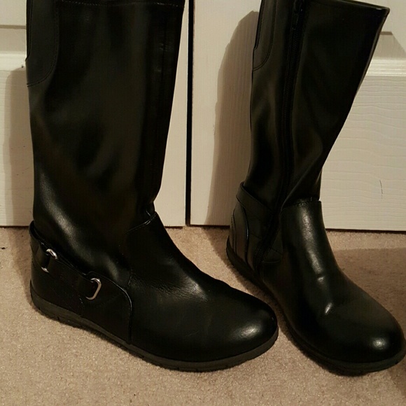 Other - Girls Black Faux Leather Boots