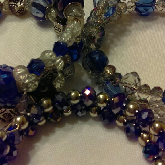 Handmade Memory Wire Bracelets - Picture 1 of 4
