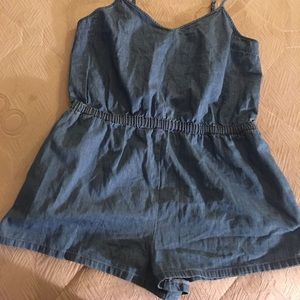 Forever 21 denim romper!