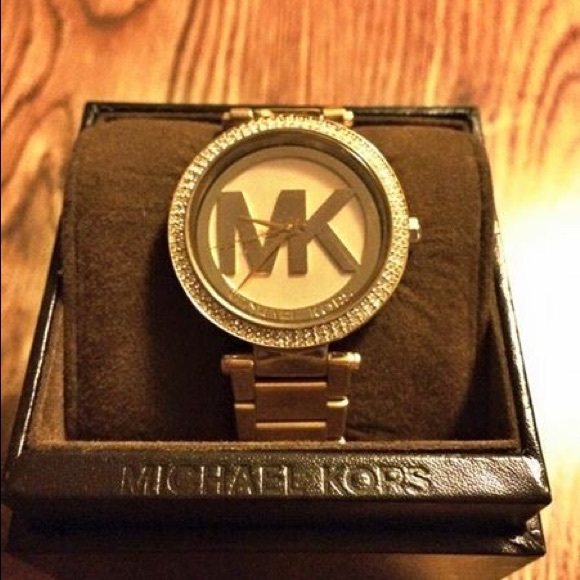 MK gold watch