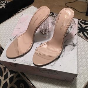 Clear heels