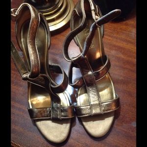 Ralph Lauren Triple T-strap. Heels