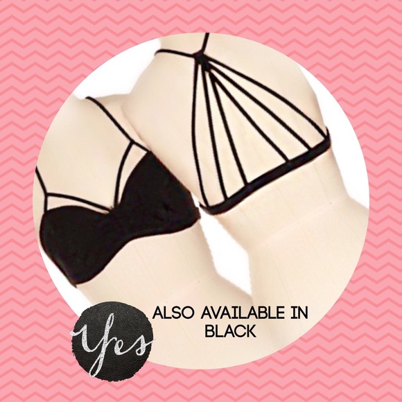 ❌SOLD OUT❌ 🎉HOST PICK🎉Starburst Back Bralette-Gray or Black - Picture 2 of 4