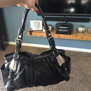 Black Leather B Makowsky Purse