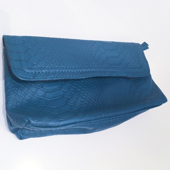 Peacock green/blue cosmetic bag